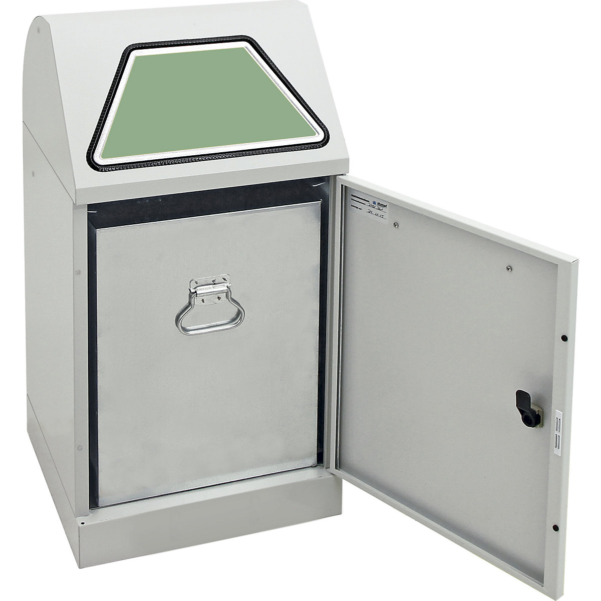 Recyclable waste container, manually operated access flap (Product illustration 22)-21