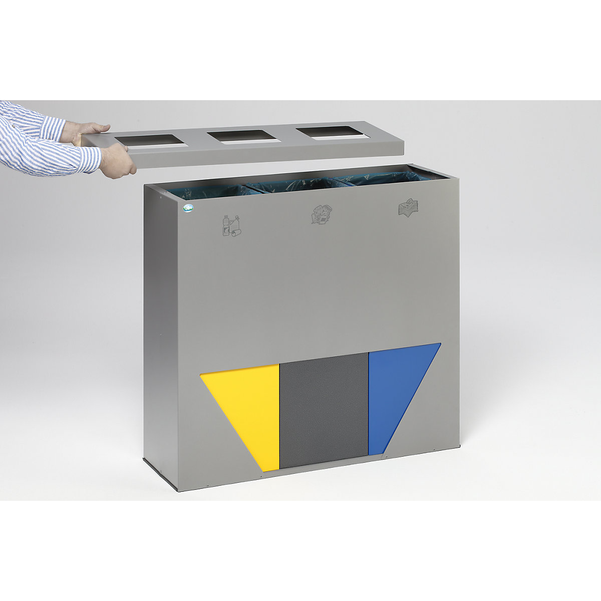 TRAPEZ recyclable waste collection station – VAR (Product illustration 4)-3