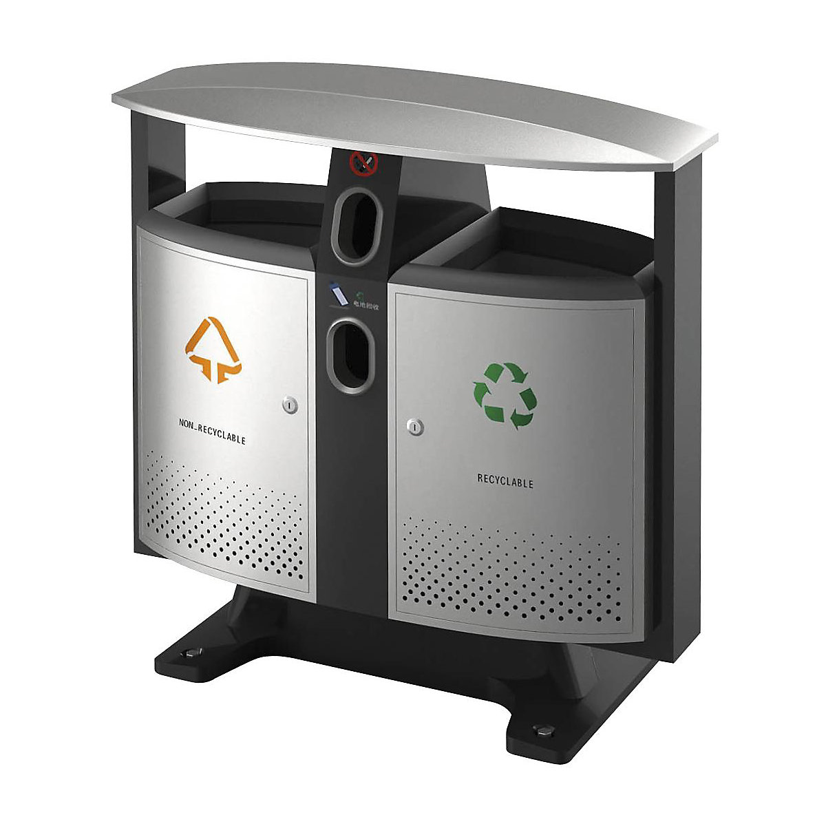 Waste collector, with cover