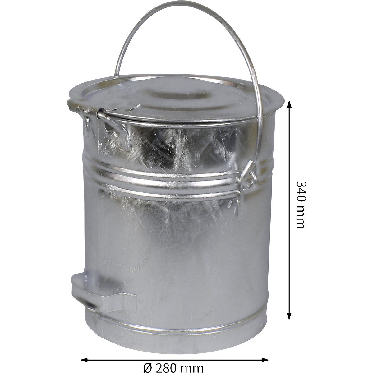 Bucket with hinged lid (Product illustration 2)-1