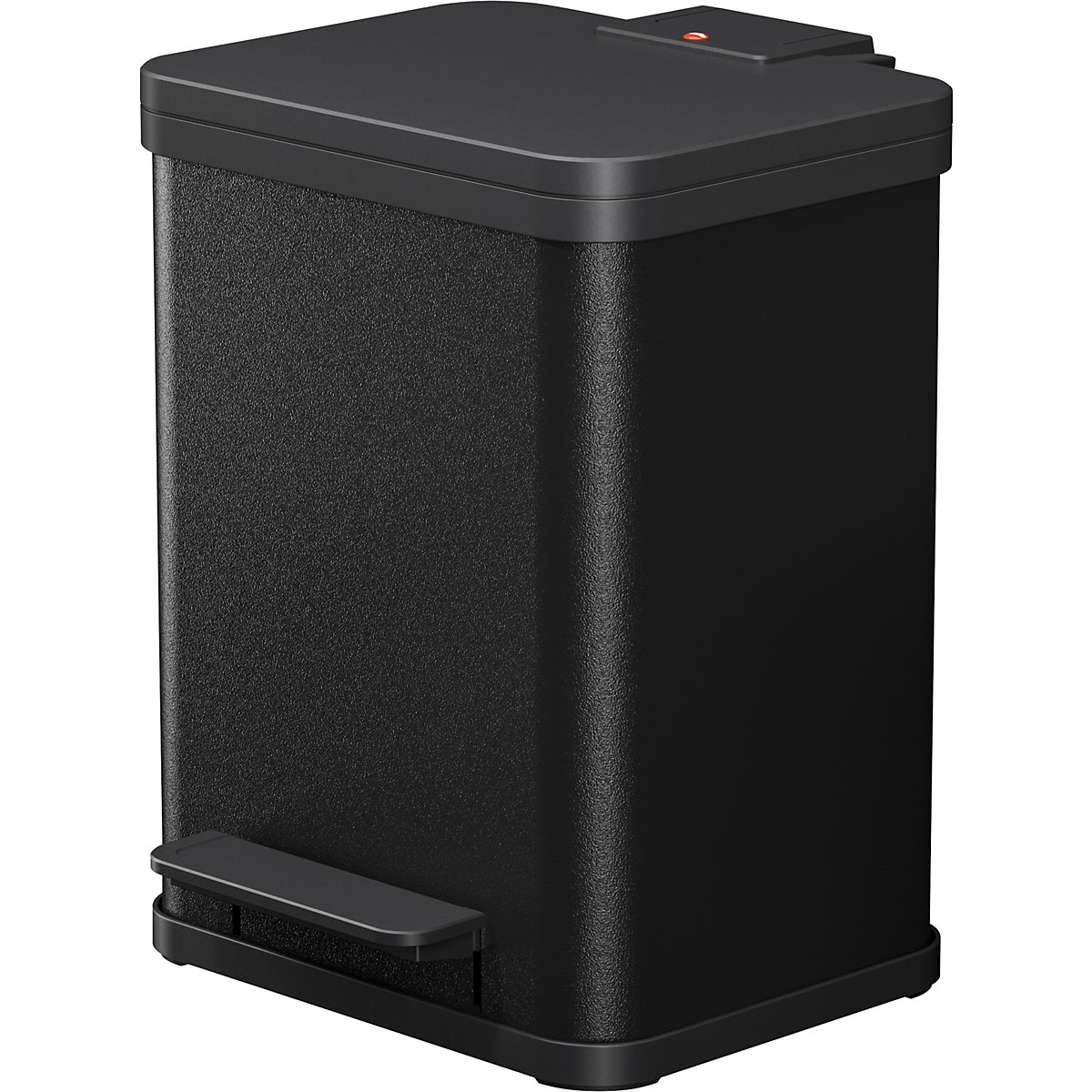 Eco waste collector with pedal – Hailo, duo Plus M, capacity 2 x 9 l, black-14