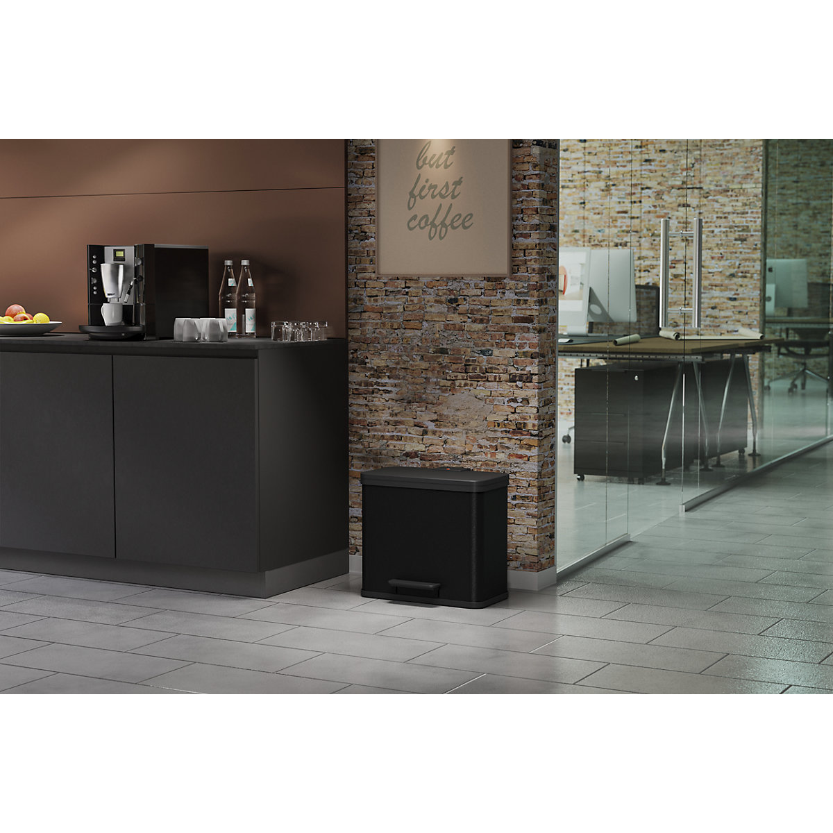 Eco waste collector with pedal – Hailo (Product illustration 65)-64