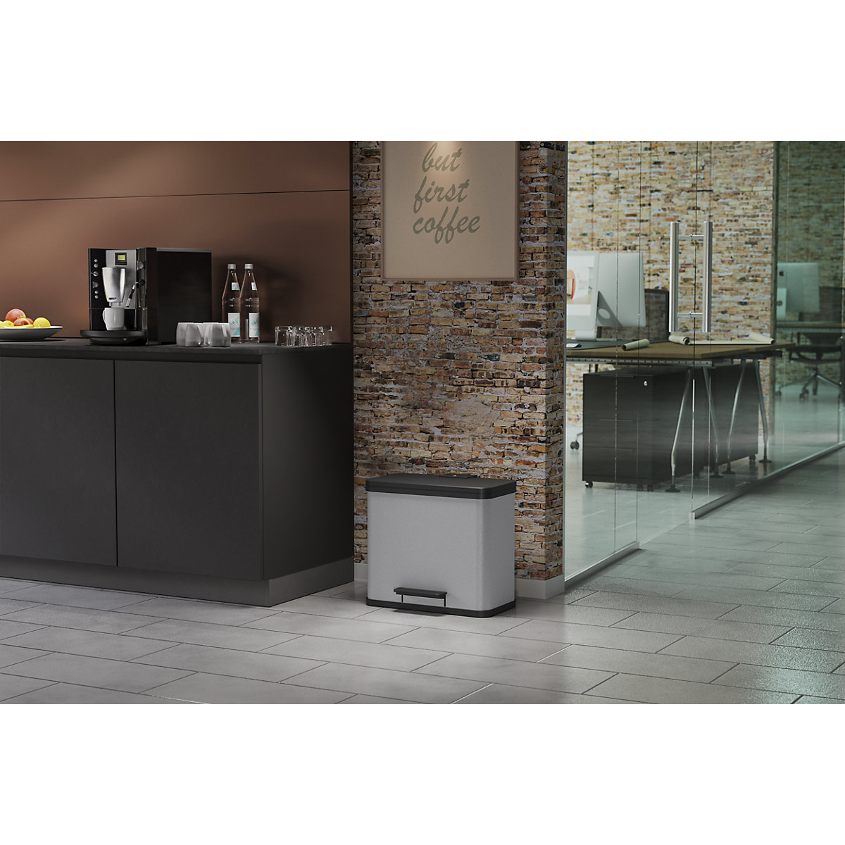 Eco waste collector with pedal – Hailo (Product illustration 74)-73