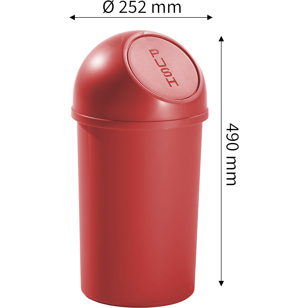 Push lid waste collector – helit (Product illustration 33)-32