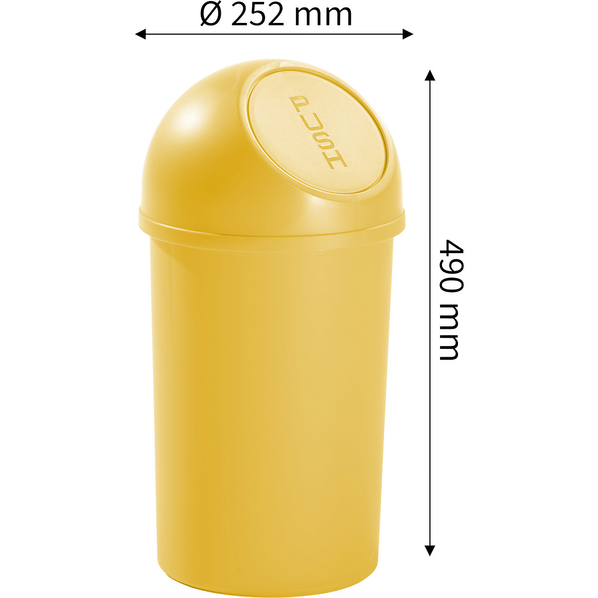Push lid waste collector – helit (Product illustration 36)-35