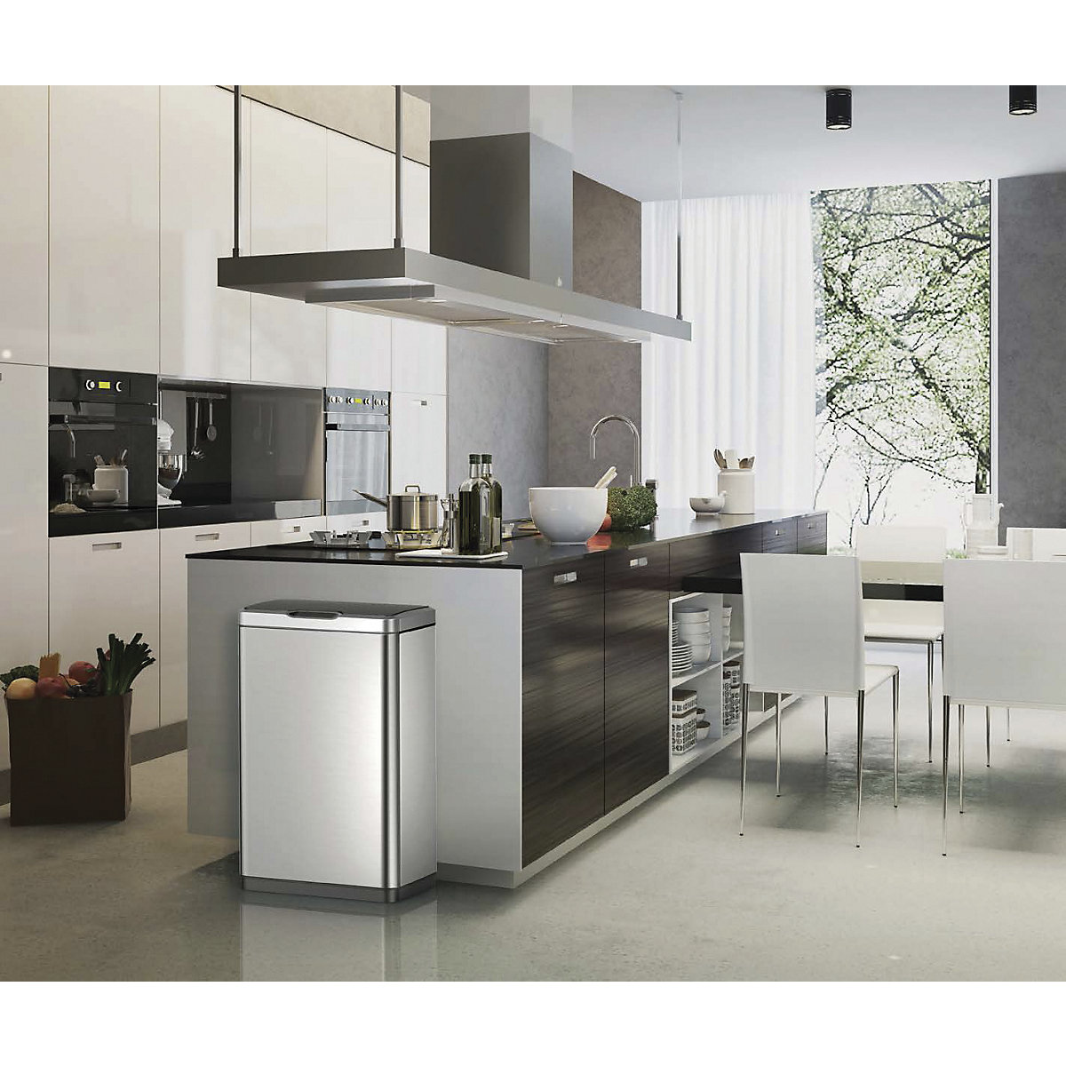 Sensor operated waste collector, wide opening (Product illustration 3)-2