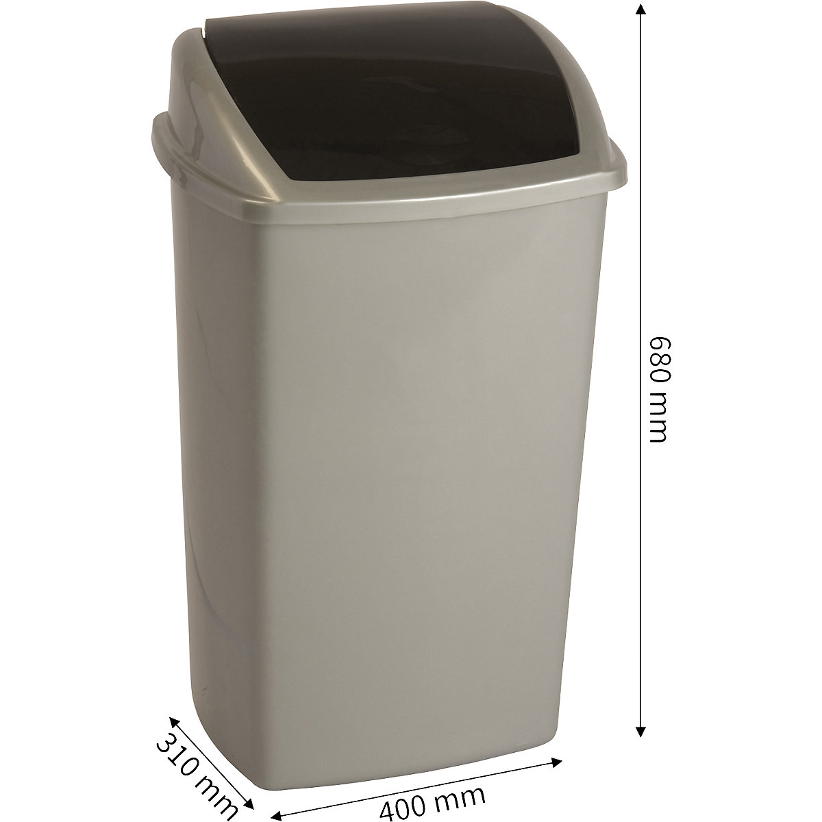 Waste collector with swing lid (Product illustration 3)-2