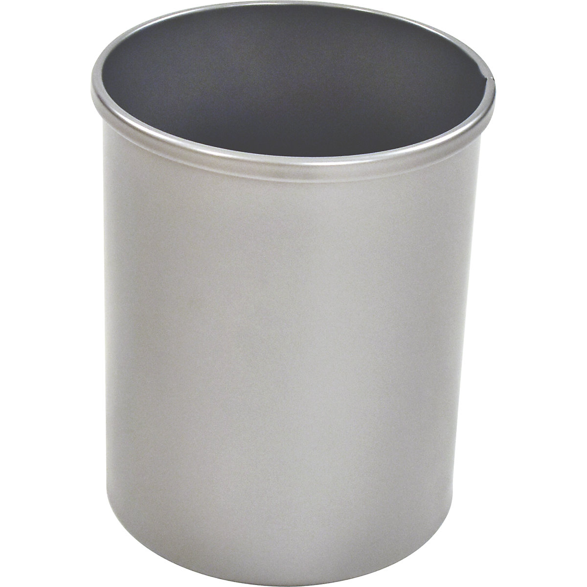Waste paper bin, steel, round