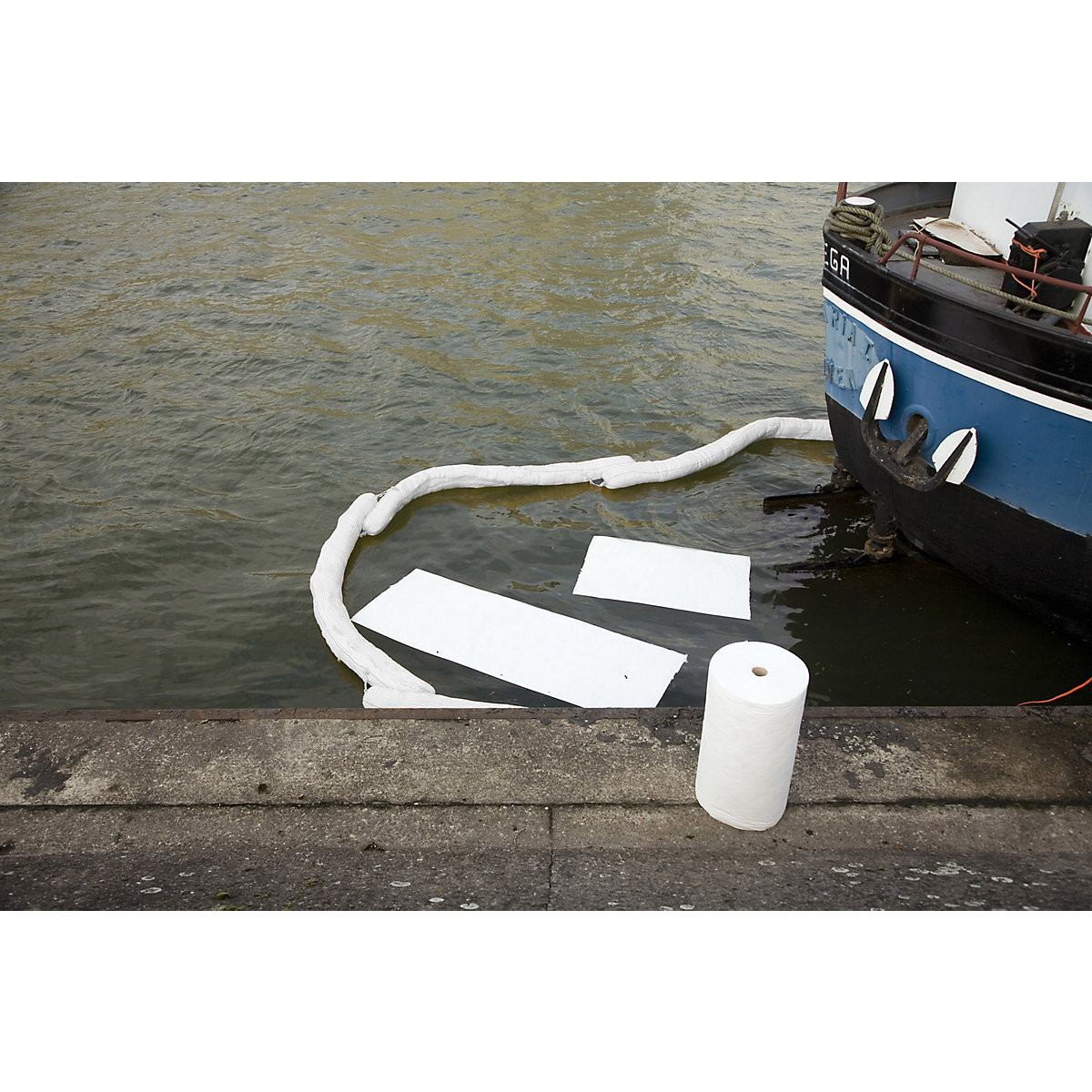 Barrage anti-pollution pour huile à remplissage de flocons de polypropylène (Illustration du produit 3)-2