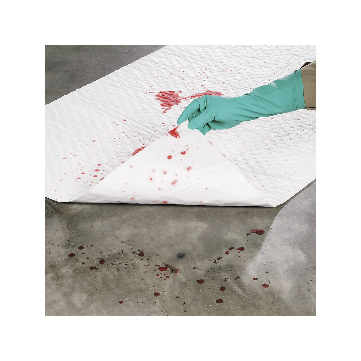 Tapis absorbant pour huiles avec dos en polyéthylène Oil-Only – PIG (Illustration du produit 2)-1