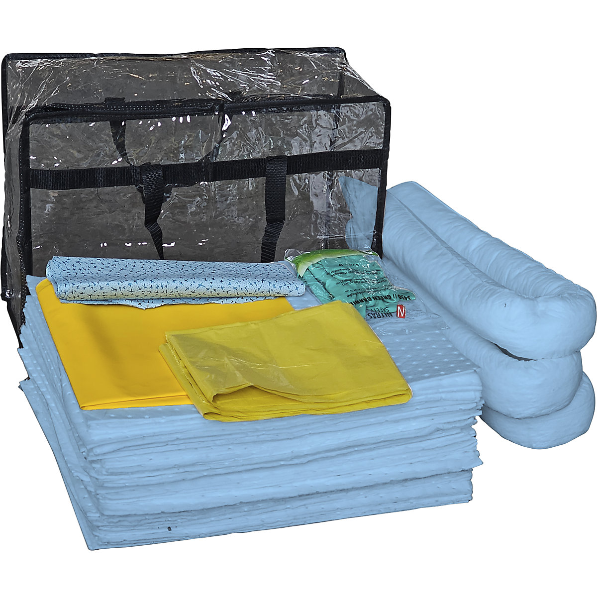 Kit d'urgence anti-fuite avec plaque d'étanchéité jetable - eurokraft basic