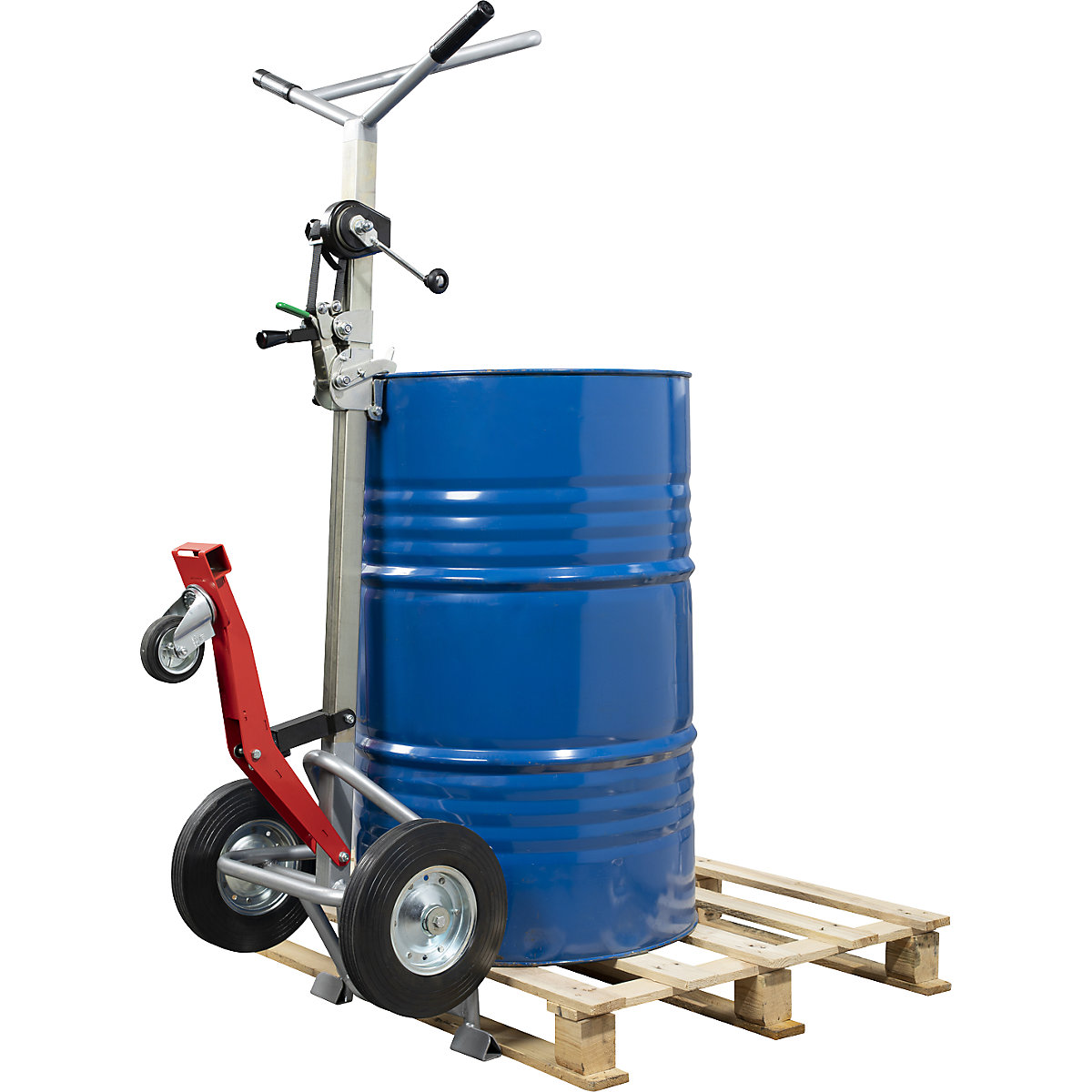 Chariot porte-fûts pour fûts métalliques et en plastique (Illustration du produit 2)-1