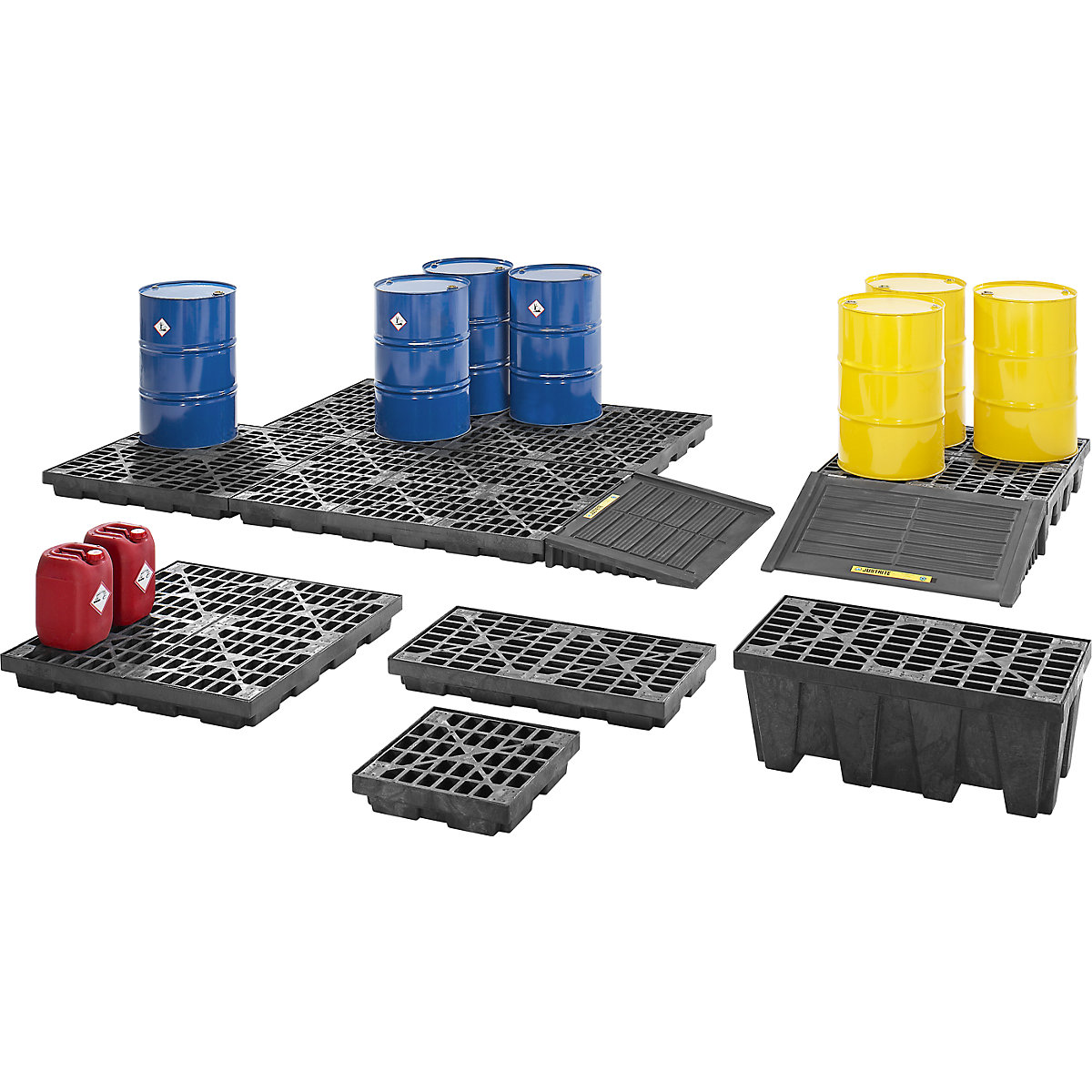 Cuve de rétention en polyéthylène recyclé – Justrite (Illustration du produit 3)-2