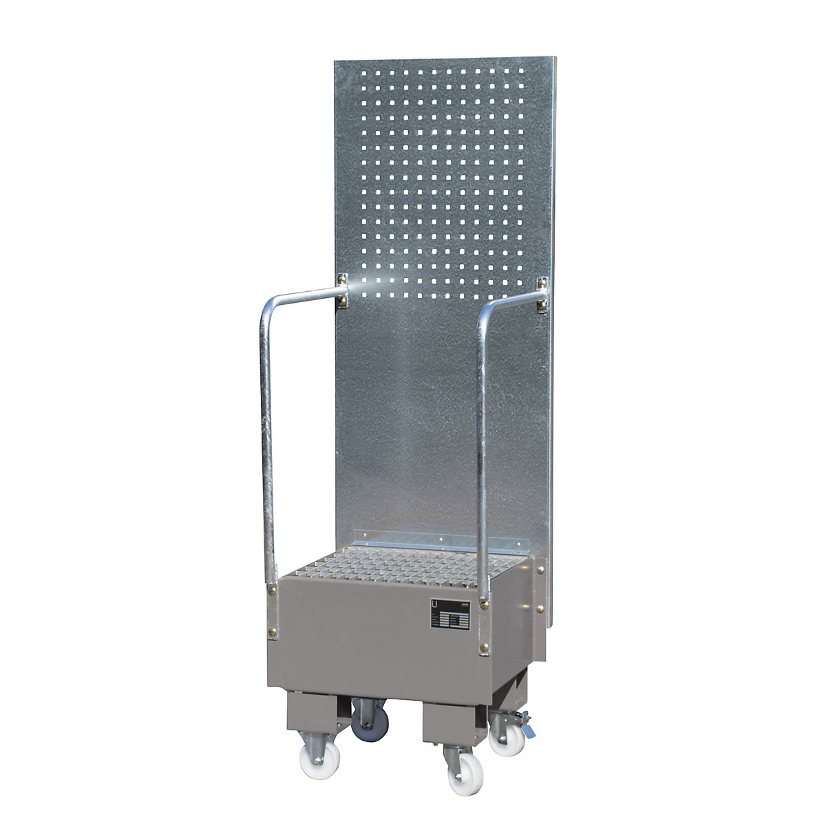 Cuve de rétention mobile avec plaque perforée – eurokraft pro