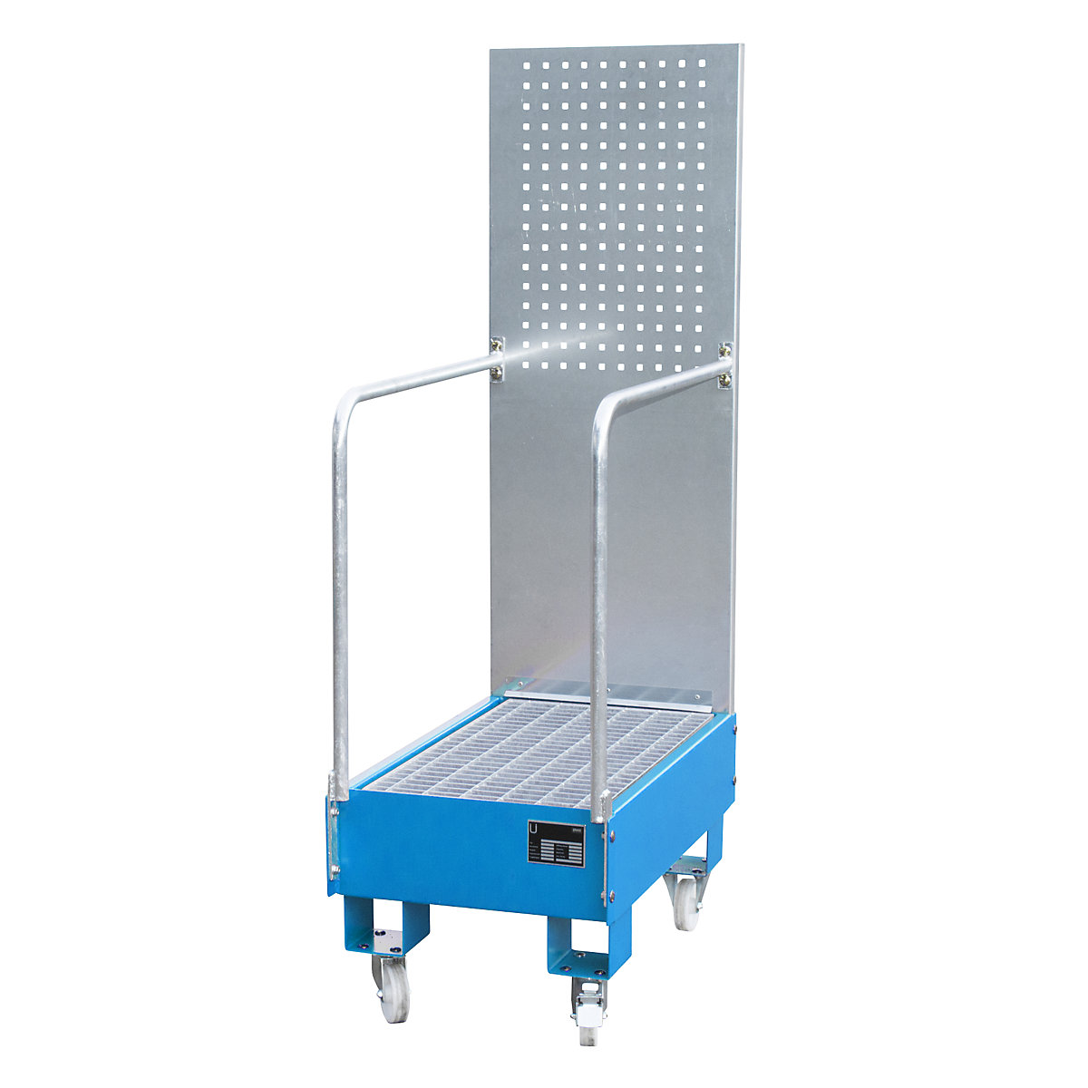 Cuve de rétention mobile avec plaque perforée – eurokraft pro