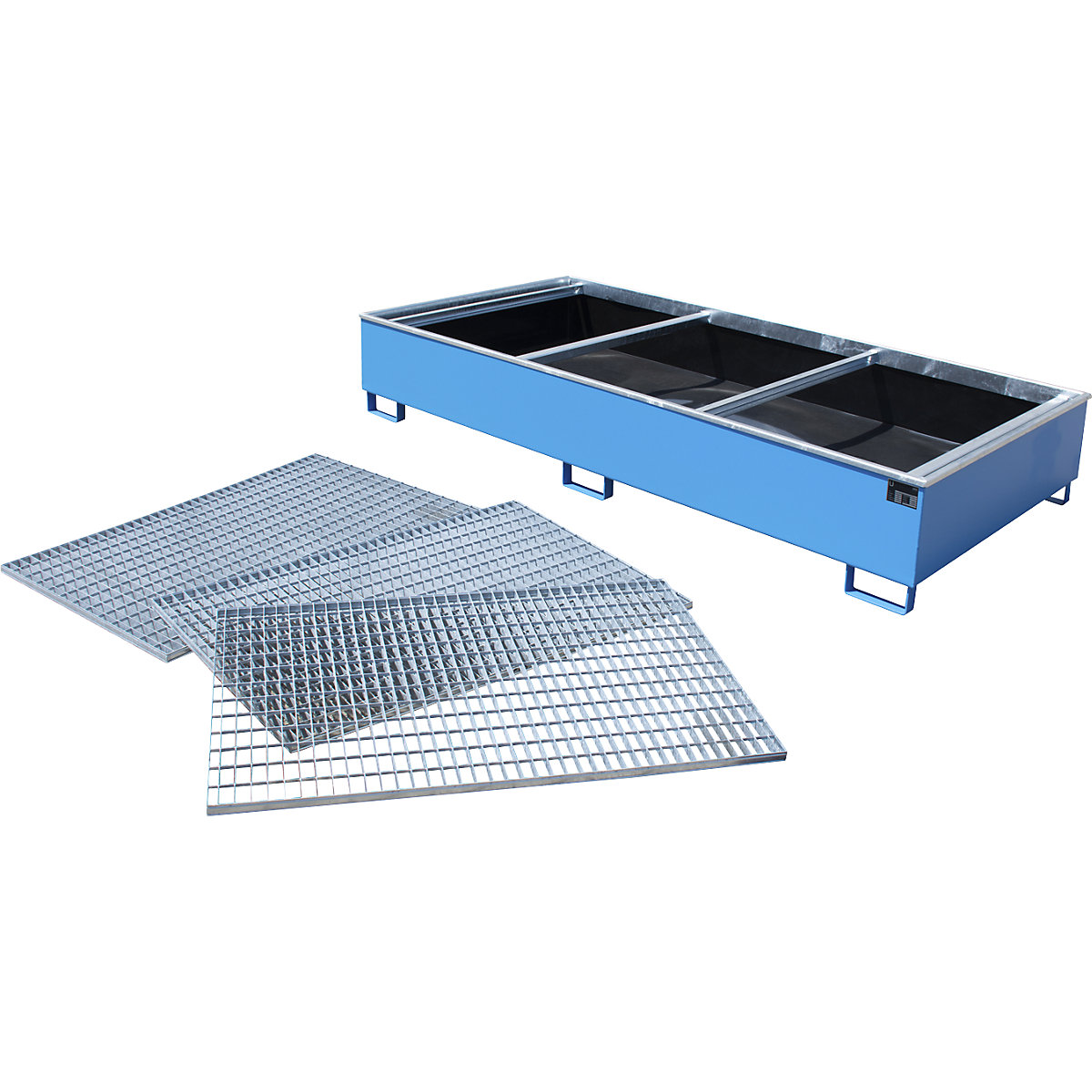 Cuve de rétention pour rayonnage avec insert en polyéthylène – eurokraft pro (Illustration du produit 4)-3