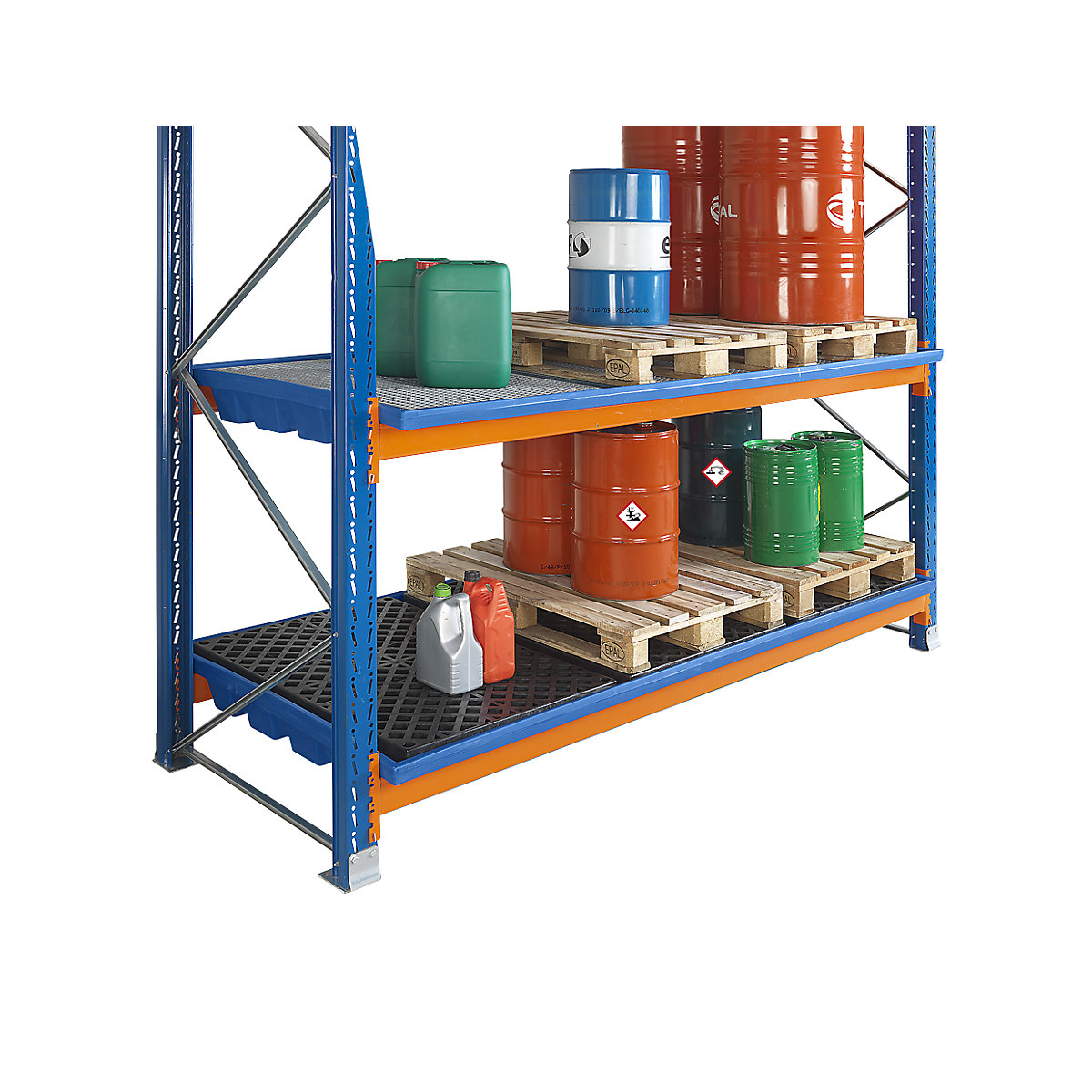 Cuve de rétention suspendue pour rayonnage (Illustration du produit 2)-1