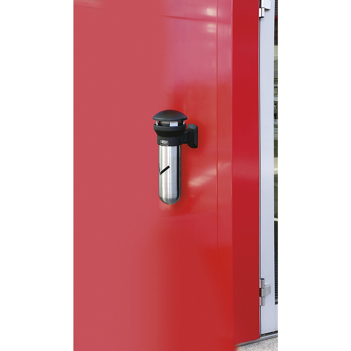 Cendrier mural moderne en inox – Rubbermaid (Illustration du produit 2)-1