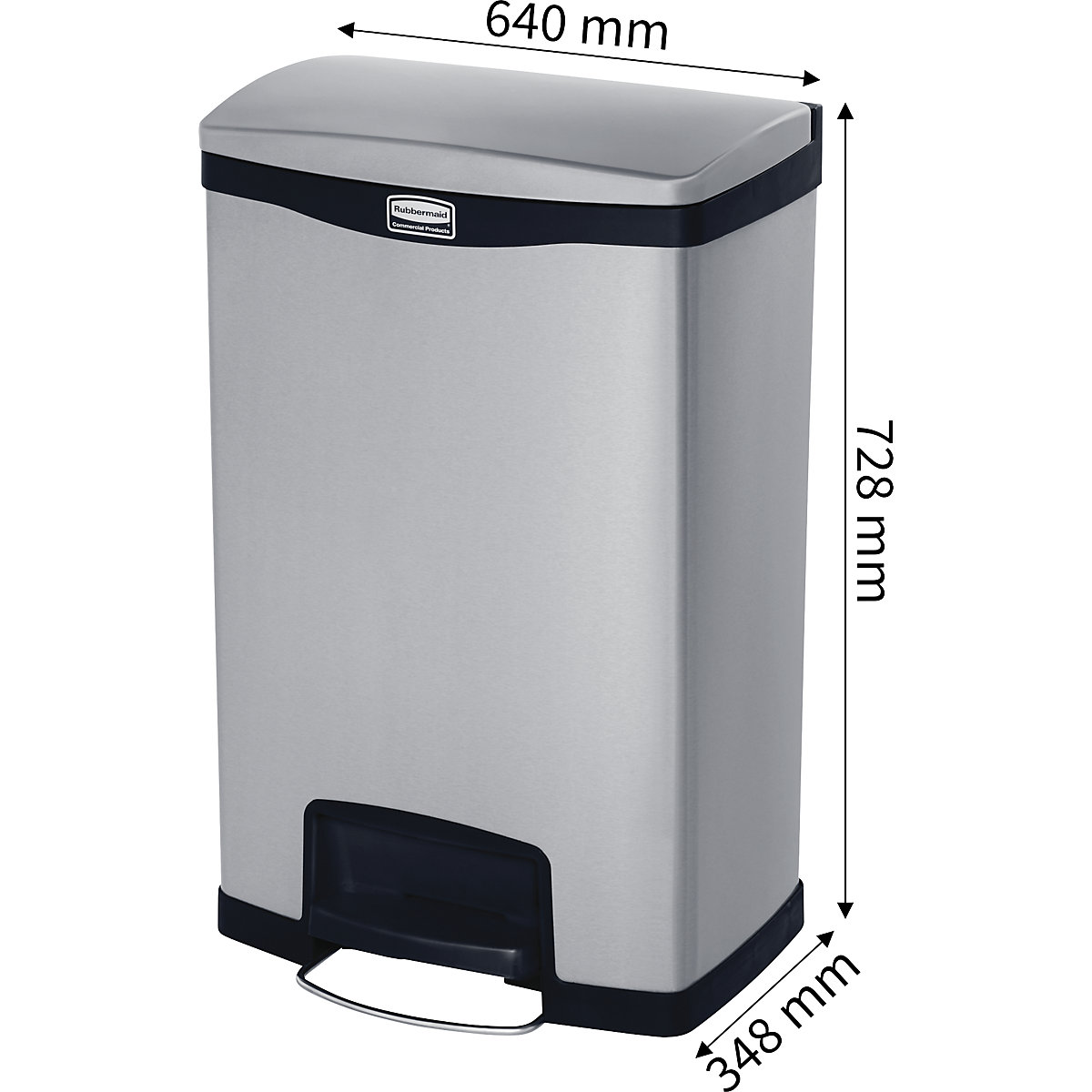 Collecteur de tri à pédale SLIM JIM® – Rubbermaid (Illustration du produit 12)-11