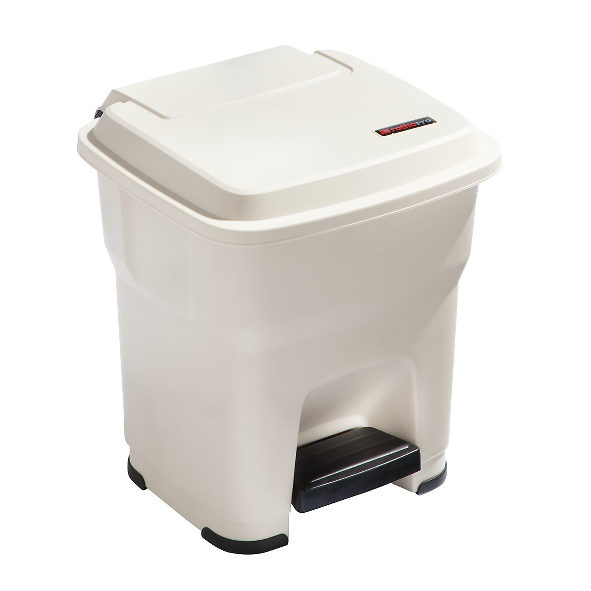 Poubelle à pédale HERA – rothopro, capacité 35 l, l x h x p 390 x 440 x 390 mm, beige-1