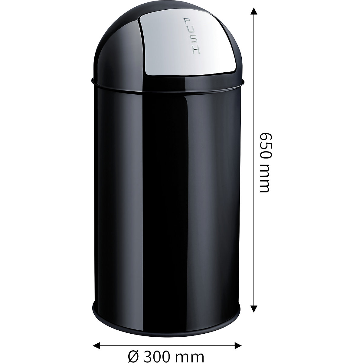 Poubelle à poussoir, acier – helit (Illustration du produit 15)-14
