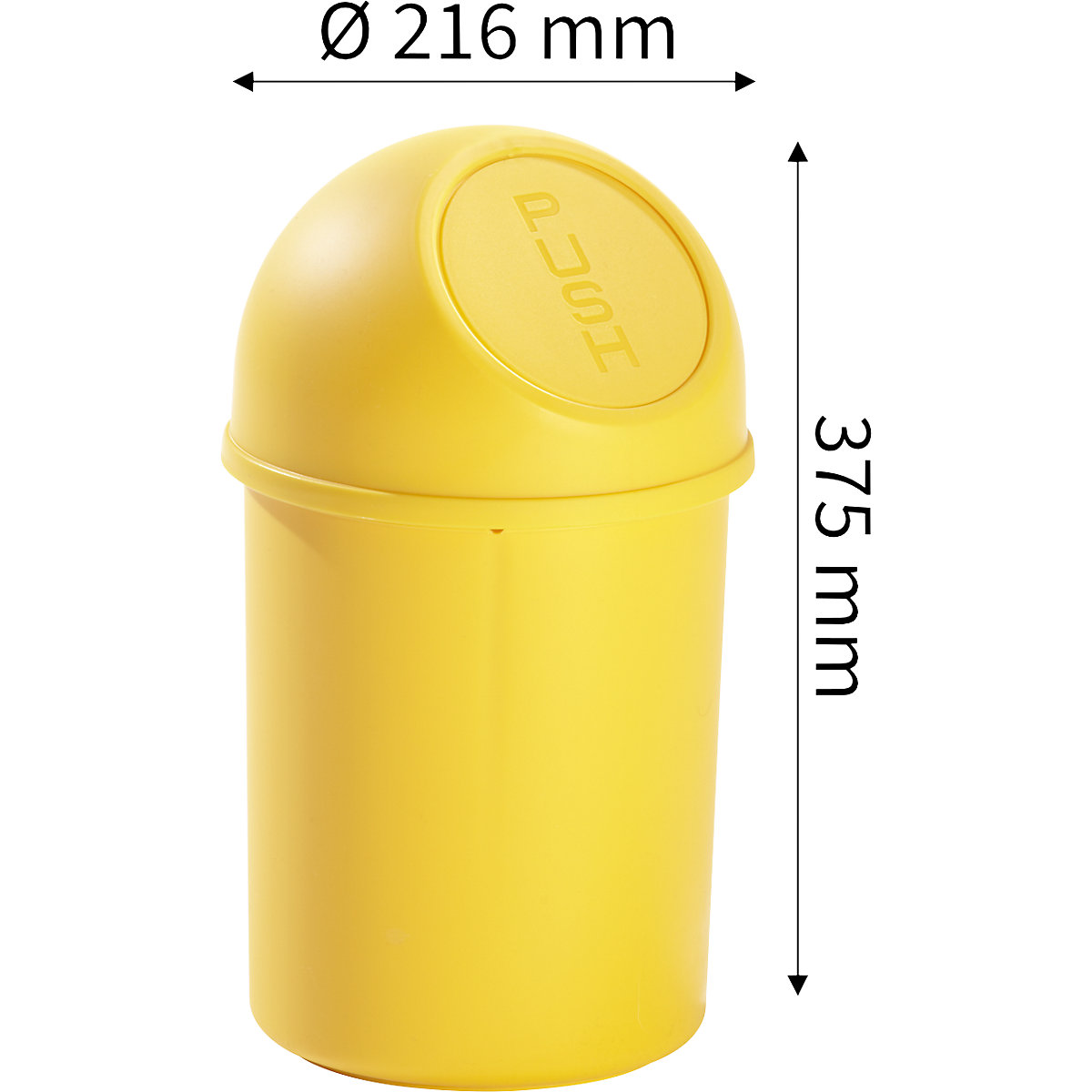 Poubelle à poussoir – helit (Illustration du produit 3)-2