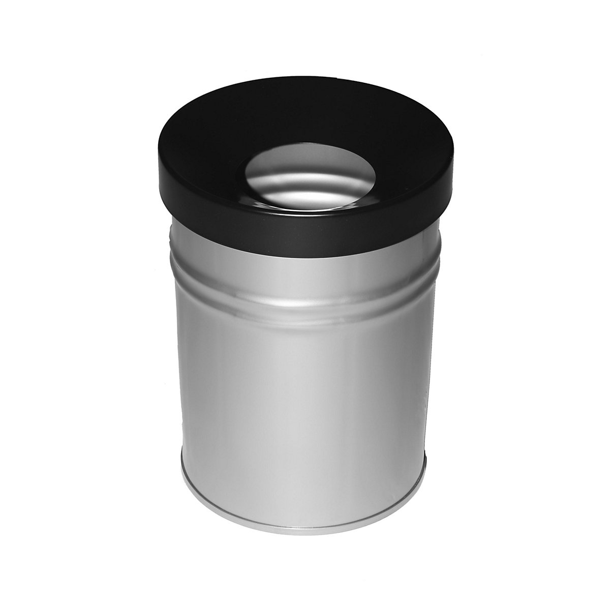 Poubelle auto-extinguible, capacité 16 l, h x Ø 340 x 245 mm, argent-2