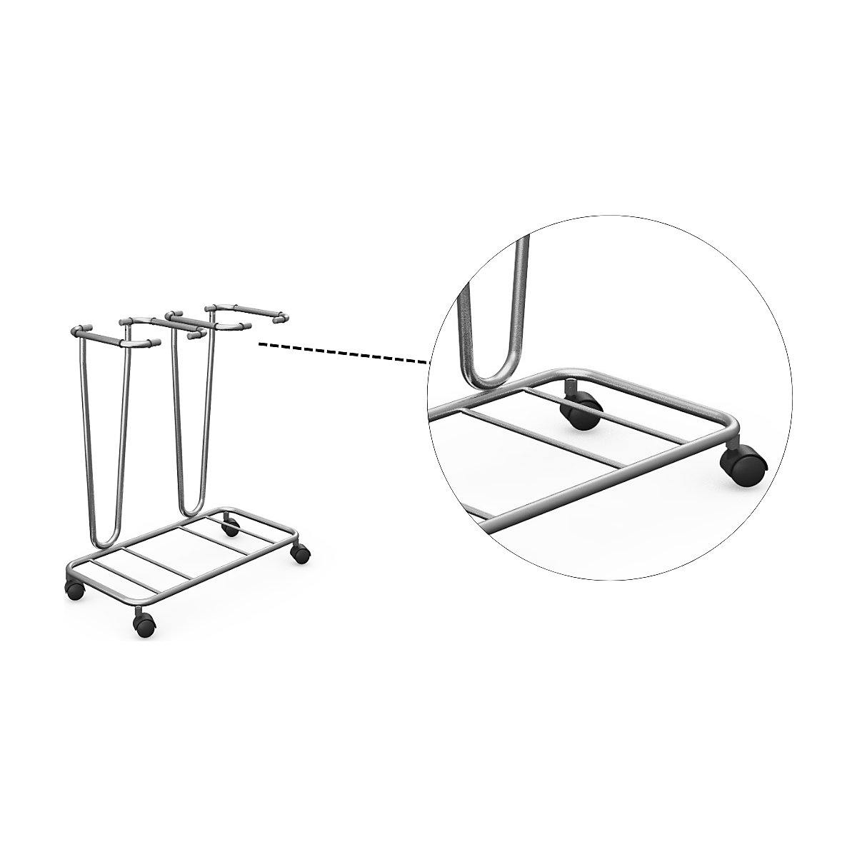 Support sacs-poubelle sans couvercle (Illustration du produit 5)-4