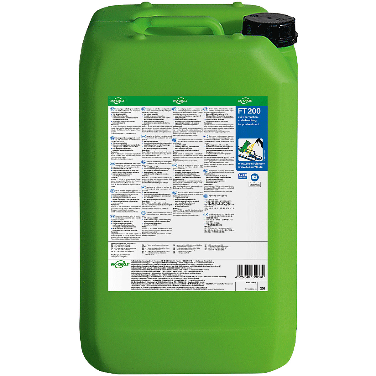 Produit nettoyant FT 200 - Bio-Circle