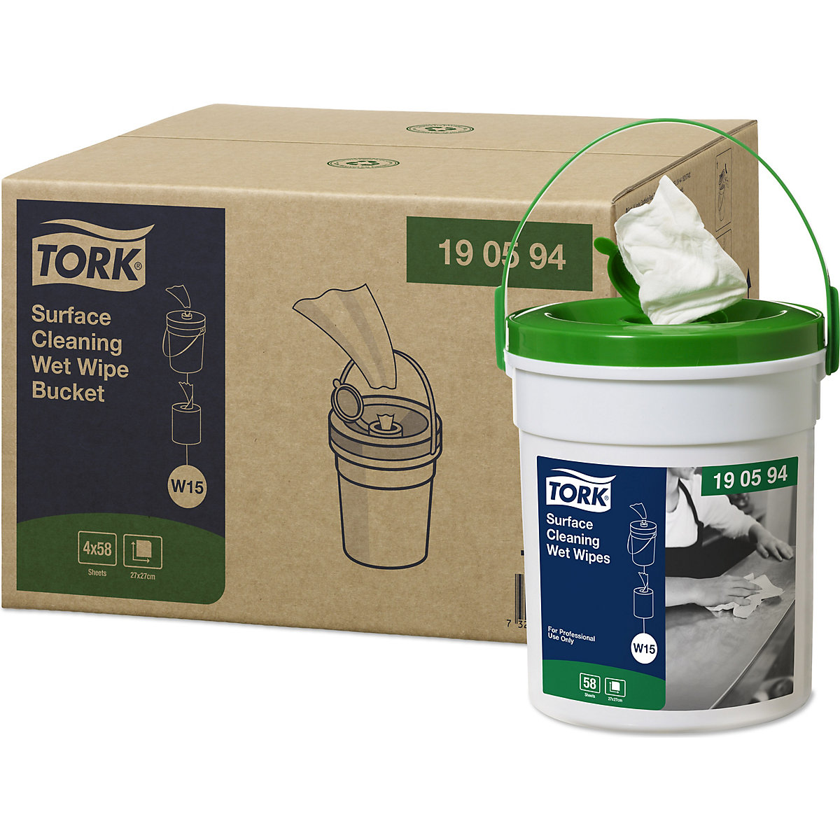 Serviettes de nettoyage humides – TORK (Illustration du produit 6)-5