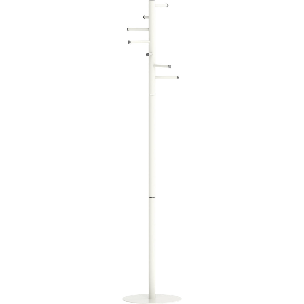 Bengaleiro MAULcaurus – MAUL, altura 1770 mm, Ø da coluna 40 mm, 7 ganchos, branco-0
