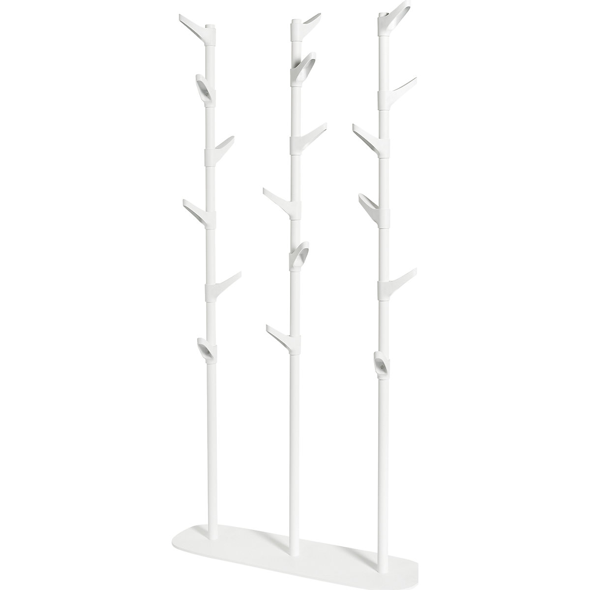 Bengaleiro, ajustável em altura, com 18 ganchos, AxLxP 1710 x 850 x 250 mm-0