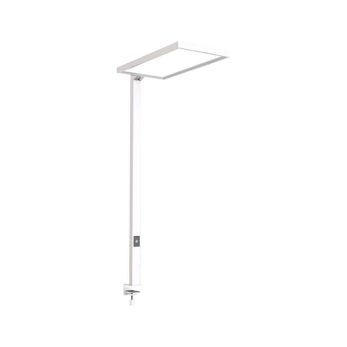 Candeeiro de mesa LED Luka, com mola de mesa, branco-0
