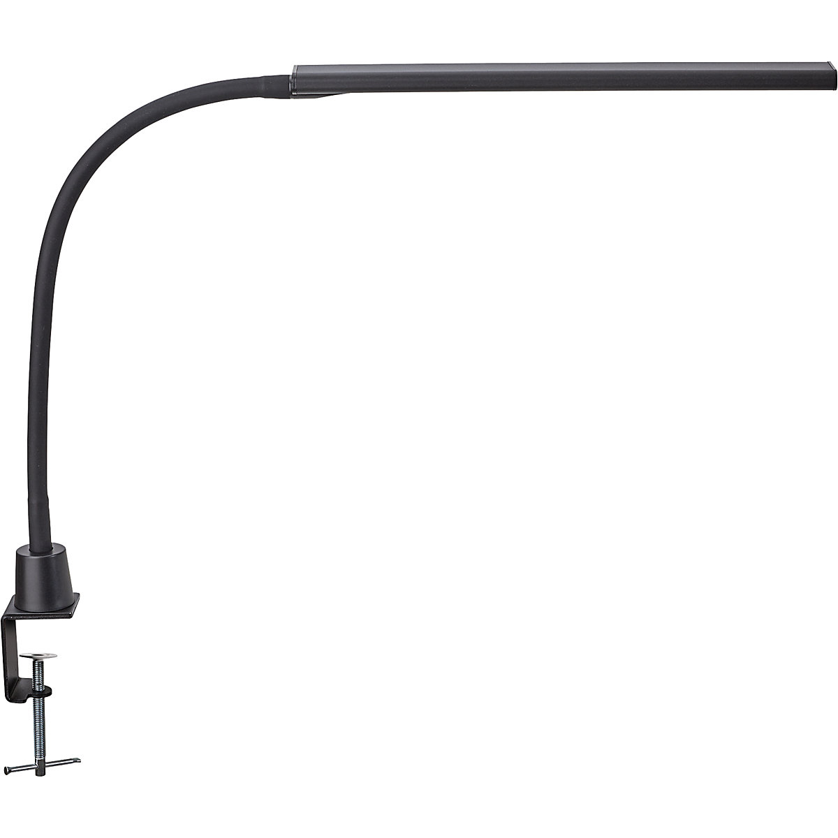 Candeeiro de mesa LED MAULpirro – MAUL, com base de aperto, com regulação da intensidade luminosa, preto-0