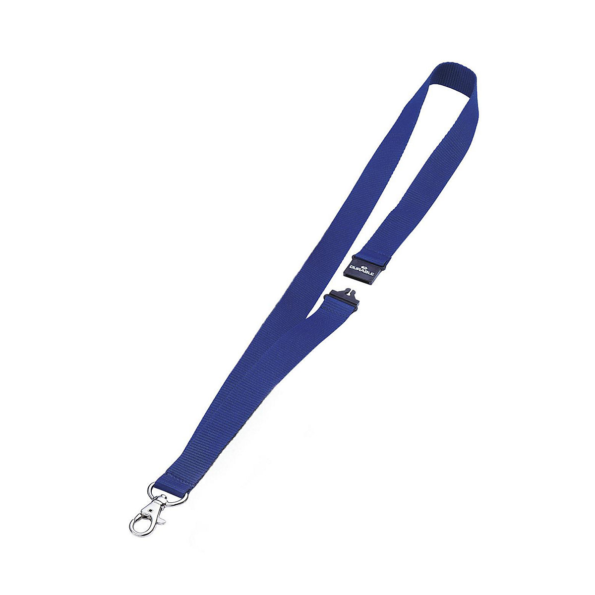 Fitas de tecido com mosquetão – DURABLE, fecho de segurança, embalagem de 50 unid., azul escuro-0