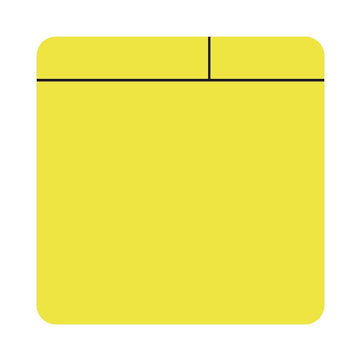 Notas adesivas, magnéticas, CxL 100 x 100 mm, embalagem de 10 unid., amarelo-0