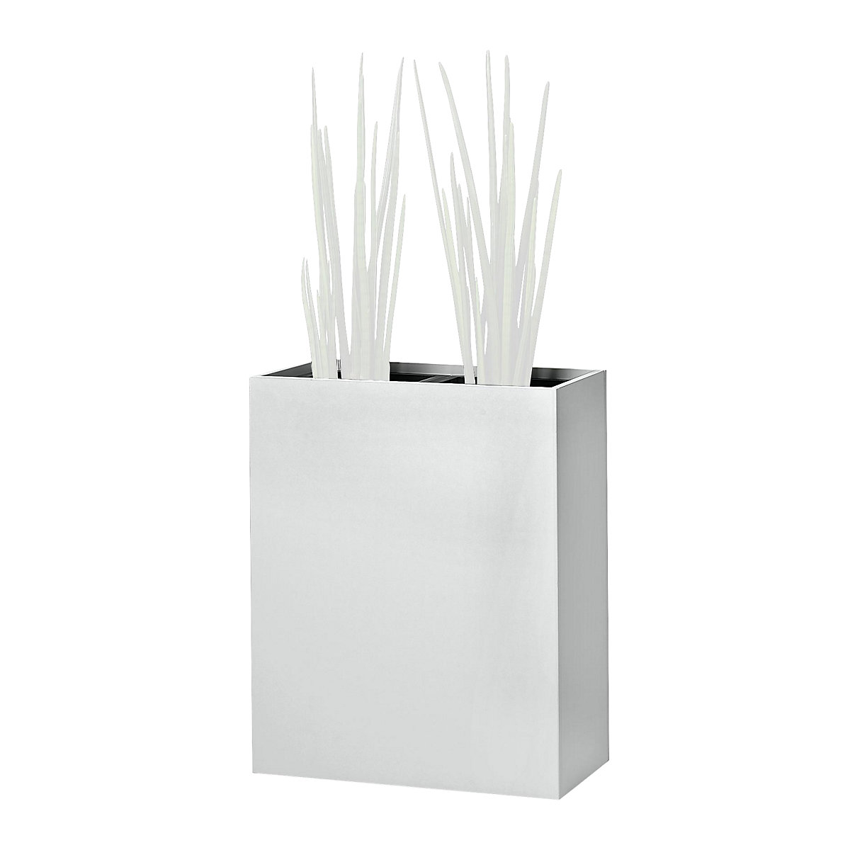Vaso, altura da anca, para 2 plantas, cinzento claro-0