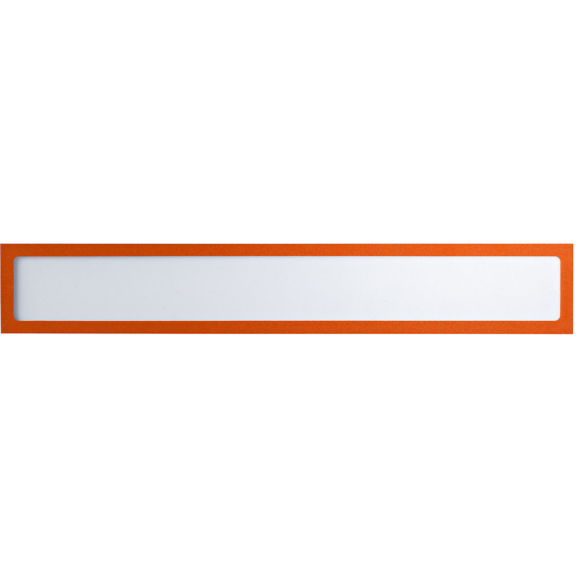 Bolsa de informação magnética – eurokraft basic, para títulos, A3 na horizontal / A2 na vertical, 435 x 60 mm, armação laranja, embalagem de 10 unid.-0