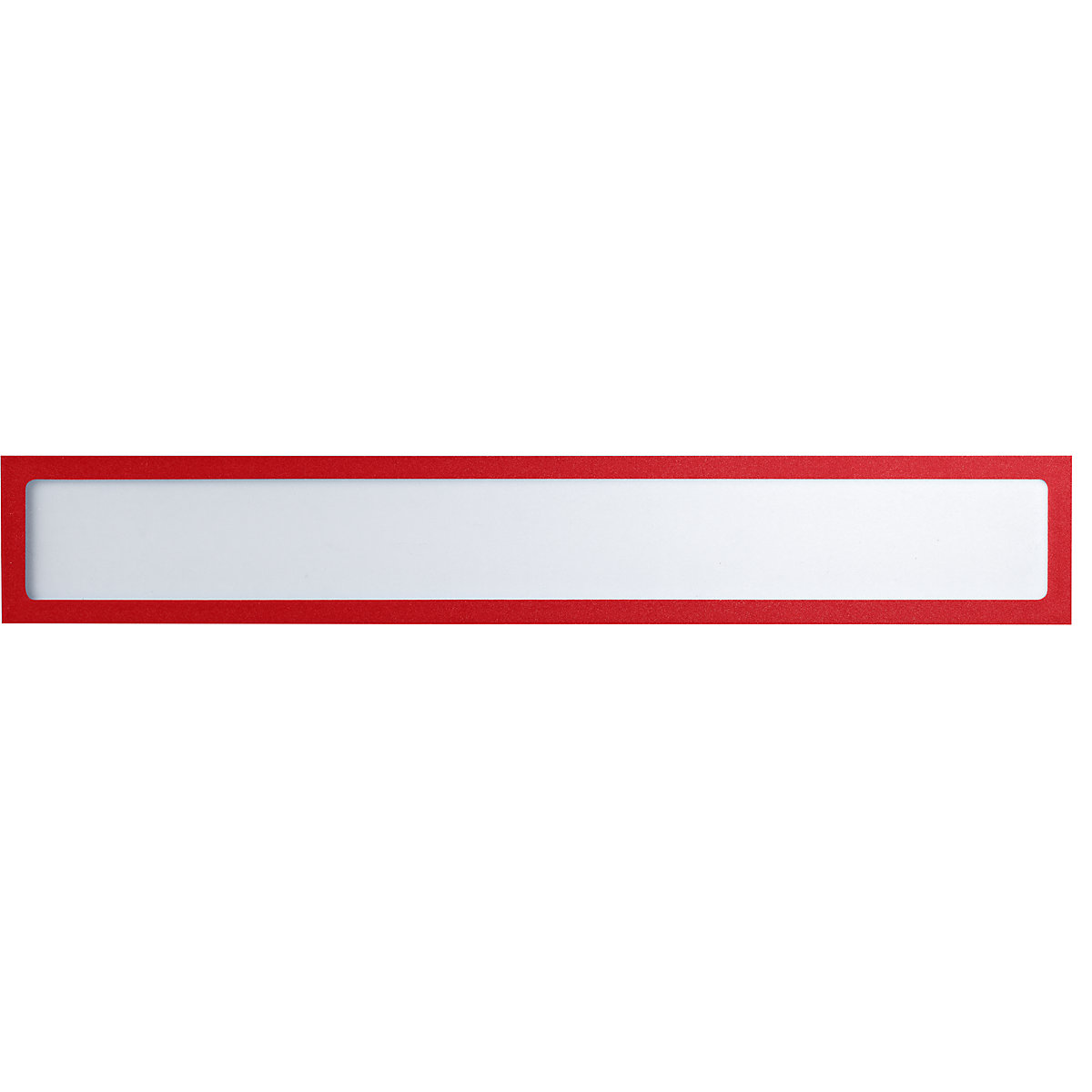 Bolsa de informação magnética – eurokraft basic, para títulos, A3 na horizontal / A2 na vertical, 435 x 60 mm, armação vermelha, embalagem de 10 unid.-0
