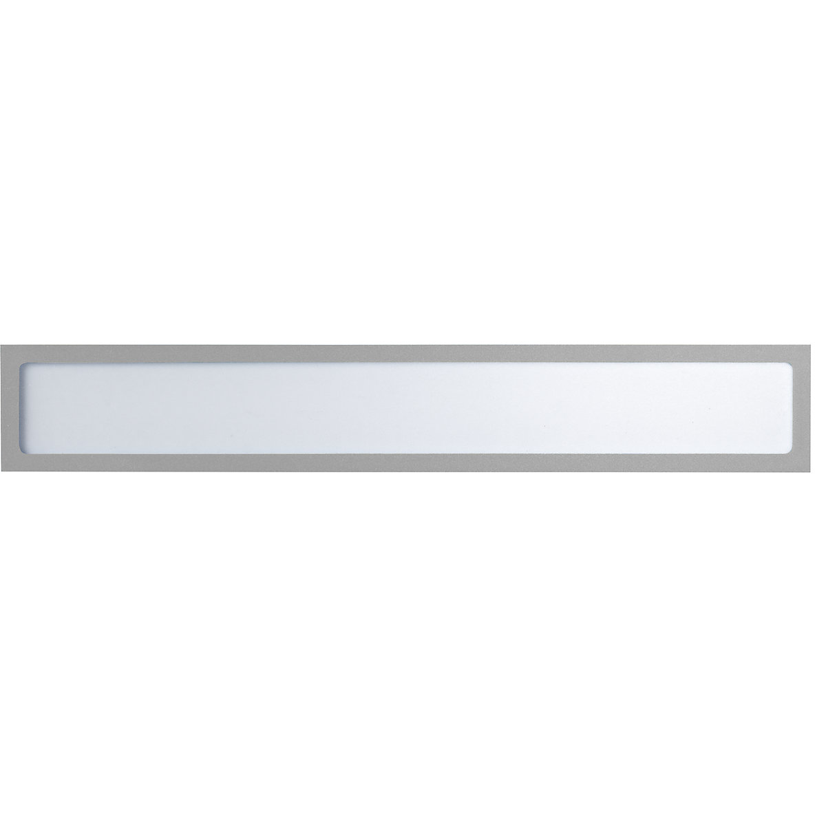 Bolsa de informação magnética – eurokraft basic, para títulos, A3 na horizontal / A2 na vertical, 435 x 60 mm, armação prateada, embalagem de 10 unid.-0