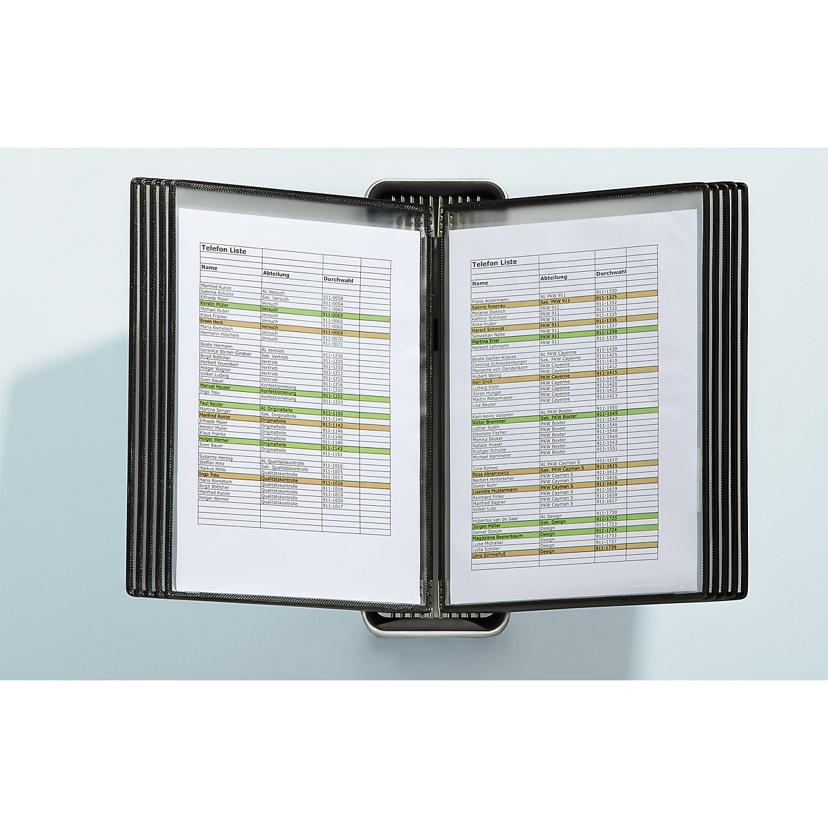 Sistema de quadros transparentes VEO para formato A4 – Tarifold