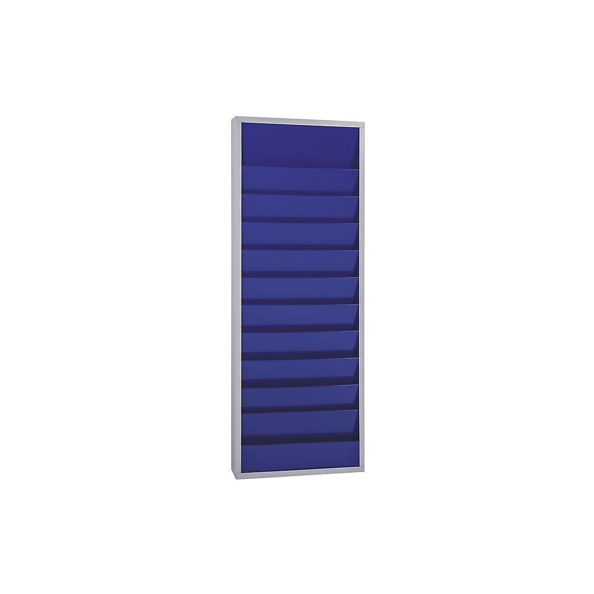 Quadro de planeamento, com 10 calhas – EICHNER, duas filas, AxLxP 1280 x 554 x 74 mm, azul-0