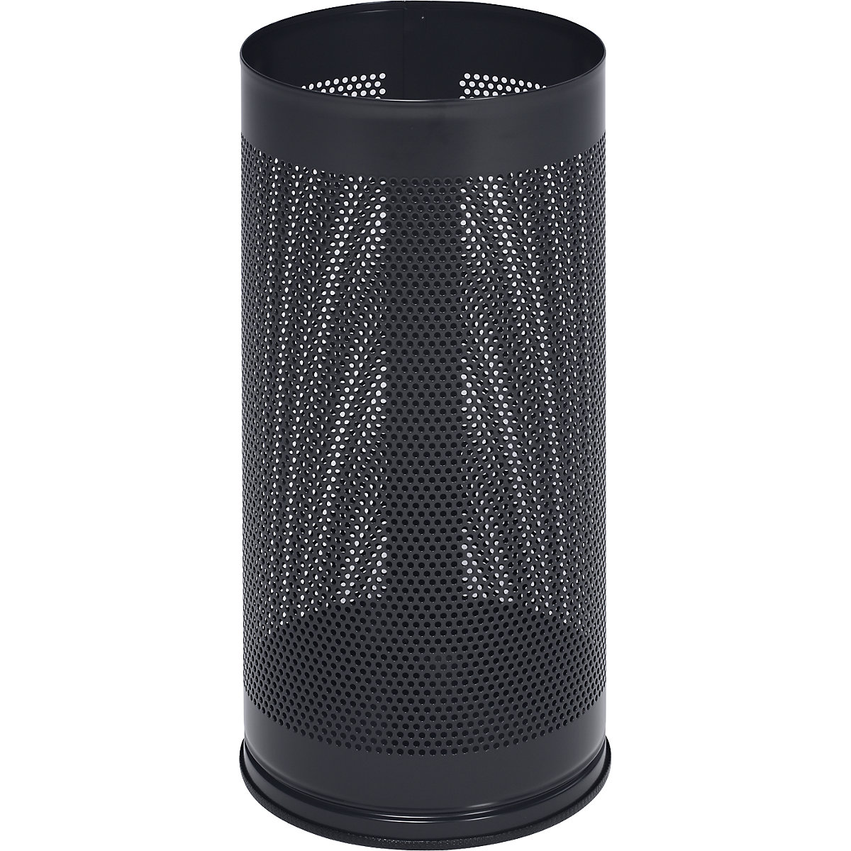 Suportes para guarda-chuvas, altura 610 mm – VAR, chapa perfurada, galvanizada, preto acinzentado RAL 7021-0