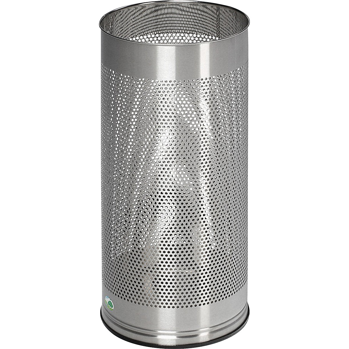 Suportes para guarda-chuvas, altura 610 mm – VAR, aço inoxidável, escovado, chapa perfurada-0