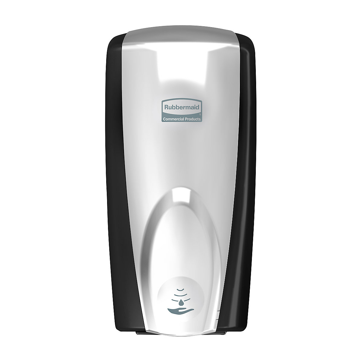 Dispensador de sabonete/desinfetante NO-TOUCH – Rubbermaid, capacidade 1,1 l, plástico, preto-cromo-0