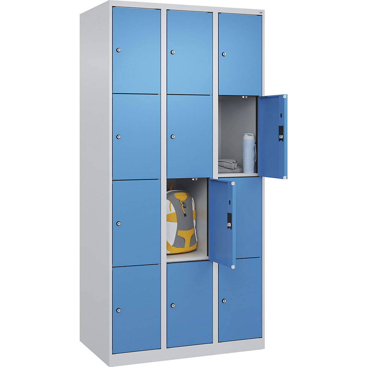 Armário de cacifos de 4 andares Evolo PLUS (Imagem do produto 3)-2