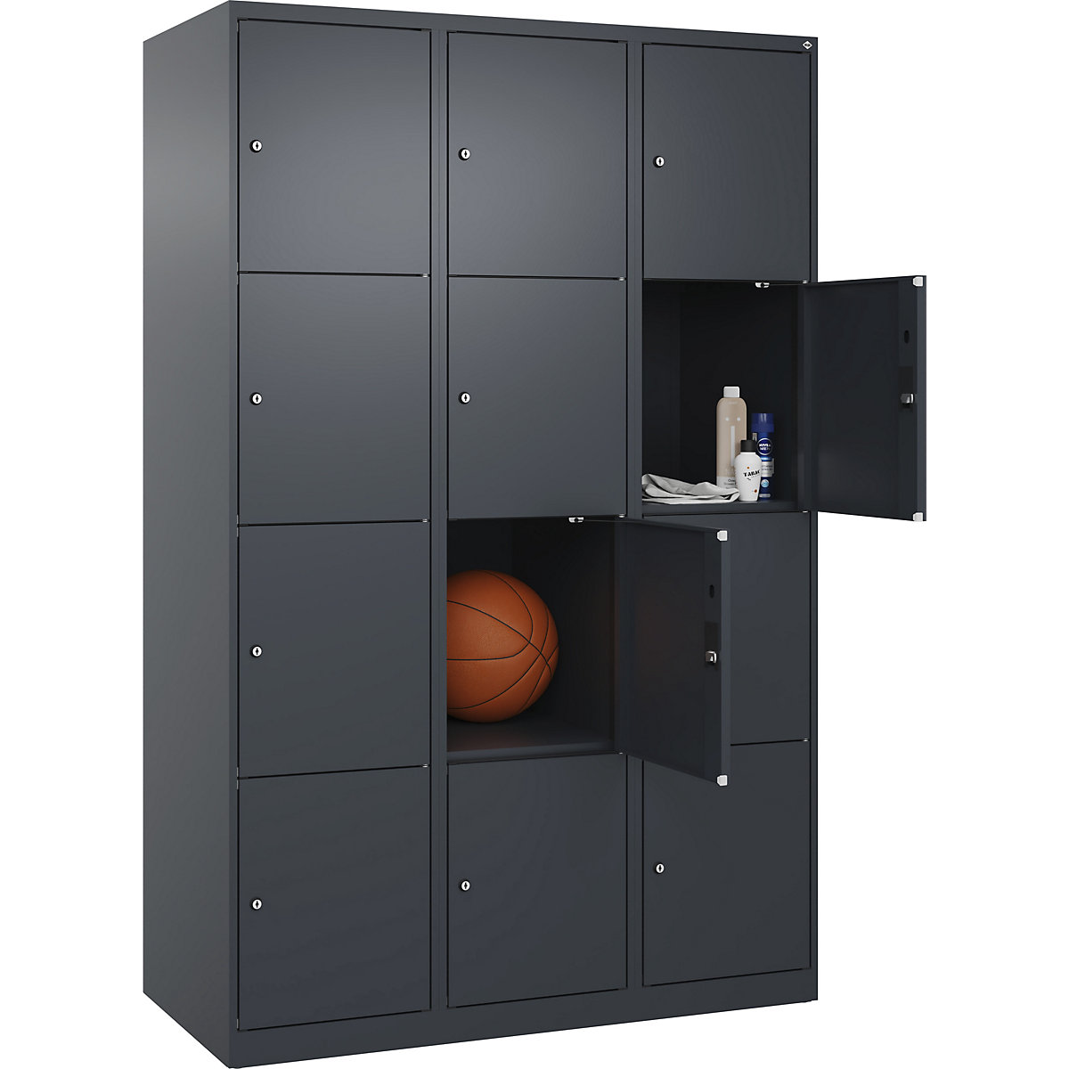 Armário de cacifos de 4 andares Evolo PLUS (Imagem do produto 2)-1