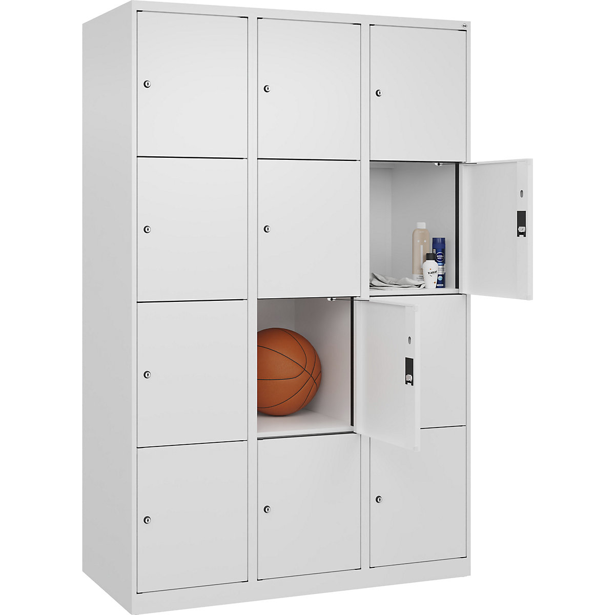 Armário de cacifos de 4 andares Evolo PLUS (Imagem do produto 3)-2