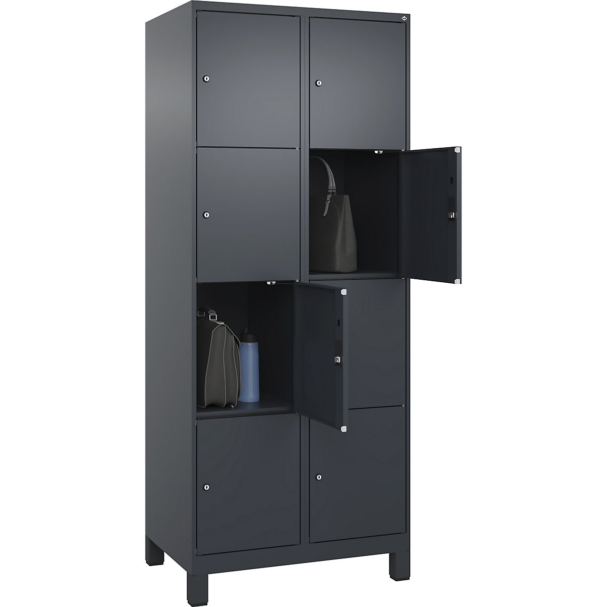 Armário de cacifos de 4 andares Evolo PLUS (Imagem do produto 2)-1