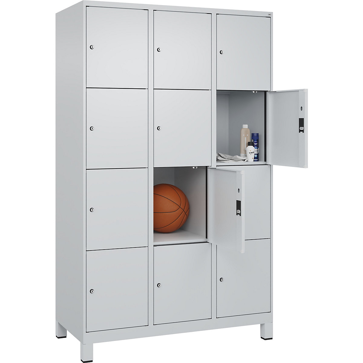 Armário de cacifos de 4 andares Evolo PLUS (Imagem do produto 3)-2